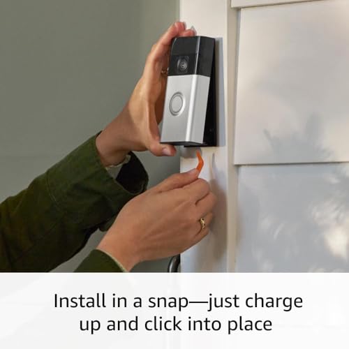 Ring Battery Doorbell with Live Video & Alerts