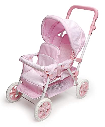 Badger Basket Double Doll Stroller with Storage Basket