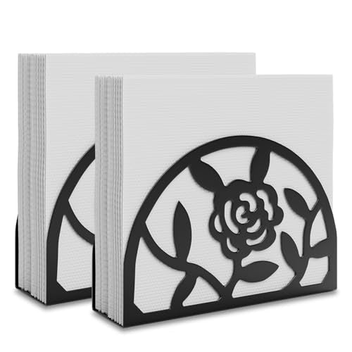 2 Pack Decorative Metal Standing Napkin Holders