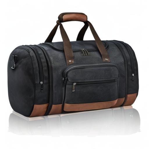 50L Expandable Duffle Bag for Travel & Gym