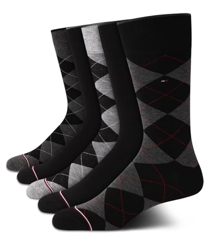5 Pack Tommy Hilfiger Men's Patterned Dress Socks