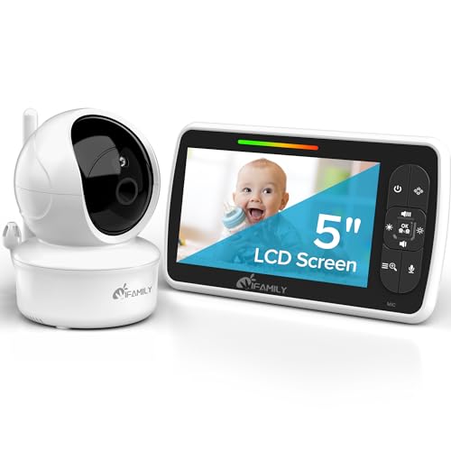 iFamily 5-Inch Long-Range Video Baby Monitor