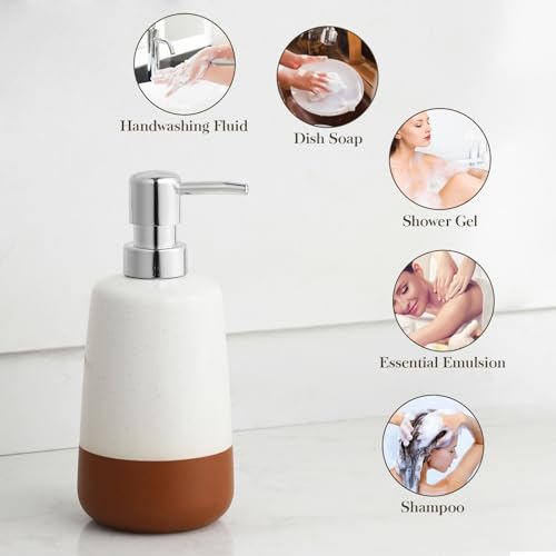 MALACASA 4-Piece Ceramic Bathroom Accessories Set