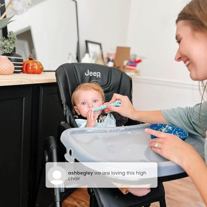 Jeep High Chair with Adjustable Height & Recline