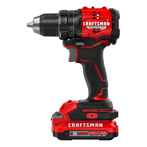 CRAFTSMAN V20 Brushless Cordless Compact Drill Driver Kit