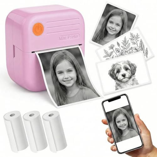 Bluetooth Portable Thermal Label Printer Inkless Pocket Printer