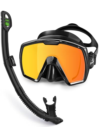 Dry Snorkel Set with Anti-Fog Diving Mask