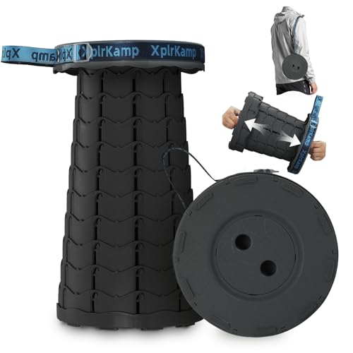 1 Pack XplrKamp Telescoping Folding Camping Stool