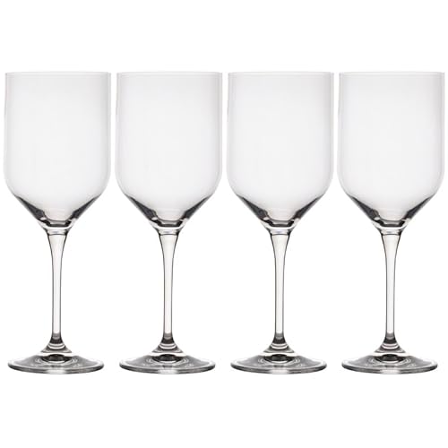 4 Pack Mikasa Lead-Free Chardonnay Wine Glasses 17.5oz