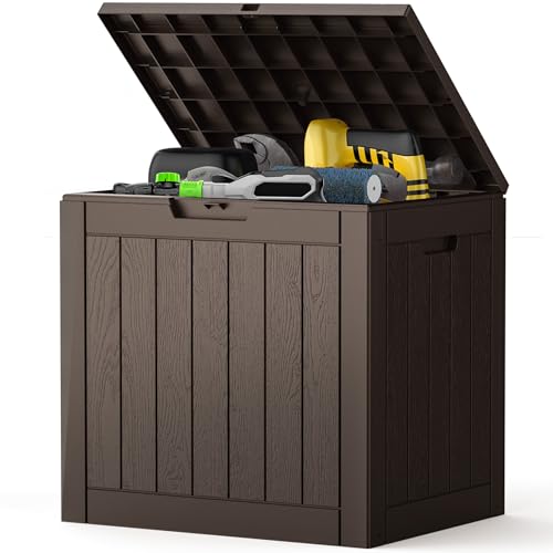 31 Gallon Weatherproof Lockable Outdoor Deck Storage Box