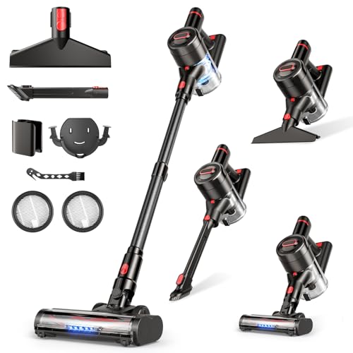 Cordless 450W Stick Vacuum Cleaner with Powerful Suction
