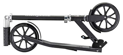 Mongoose Trace 200 Kick Scooter for Youth Adult Boys and Girls, Lightweight, Quick-Release & Easy Folding Scooter, With 202mm Wheels, Kickstand, Black/Red