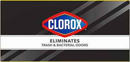 Glad Trash Bags, Large Drawstring Garbage Bags ForceFlex with Clorox, 30 Gallon Black Trash Bags, Mountain Air 50 Count (Package May Vary)