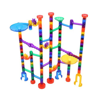 VEVOR 150-Piece Marble Run Set with Glow Marbles