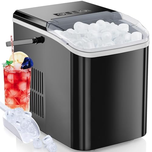 OLIXIS Portable Ice Maker 26lbs/24Hrs, 9 Cubes