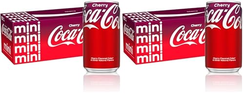 20 Pack Coca-Cola Cherry Mini Soda Cans