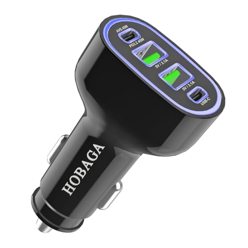 PD USB C Multi Port Car Charger Adapter