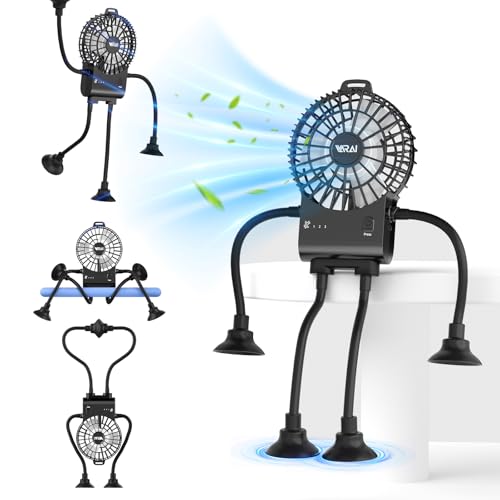 Freestyle Small Robot Desk Fan and Phone Stand