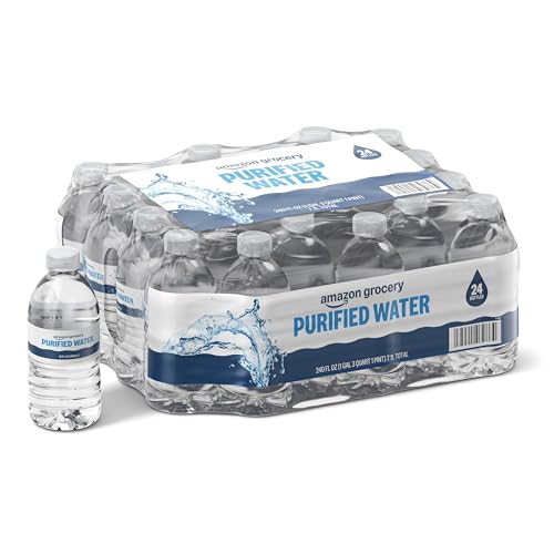 24 Pack Purified Water Bottles, 10 fl oz