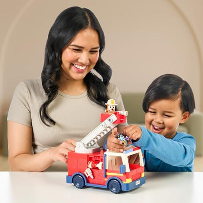 Bluey Firetruck Toy with Firefighter Figures
