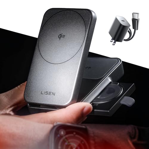 Qi2 15W Foldable 3-in-1 MagSafe Charging Station