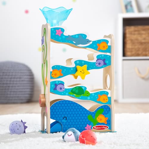 Melissa & Doug Wooden Ocean Slide Toy Set