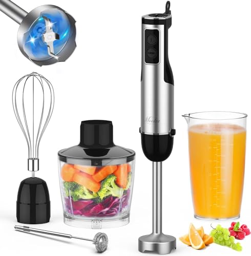 5-in-1 Immersion Hand Blender Set, 1100W Multi-Purpose