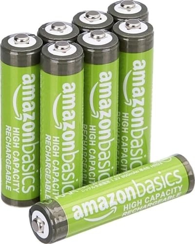 8 Pack Rechargeable AAA NiMH Batteries 850mAh