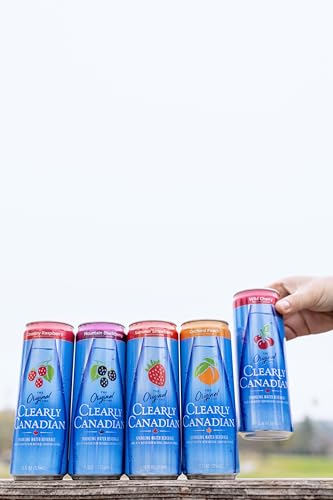 6 Pack Clearly Canadian Wild Cherry Sparkling Water Cans (OU)