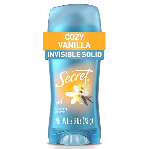 4 Pack Secret Invisible Solid Antiperspirant Deodorant Vanilla