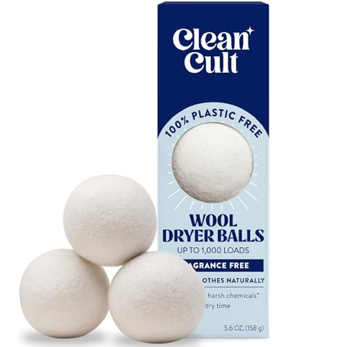 3 Pack Cleancult Wool Dryer Balls 100% New Zealand