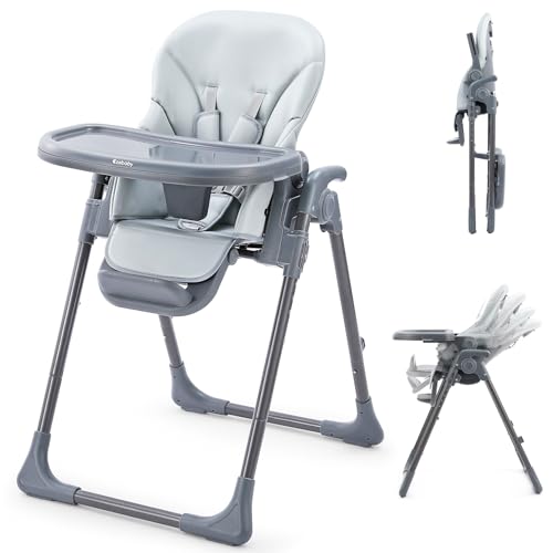 Foldable Baby High Chair, Adjustable Feeding Highchair