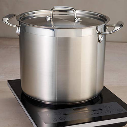 Tramontina Covered Stock Pot Stainless Steel 24-Quart, 80120/003DS