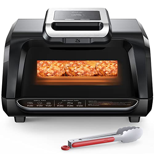 4 Quart 1750W Indoor Grill Air Fryer Combo