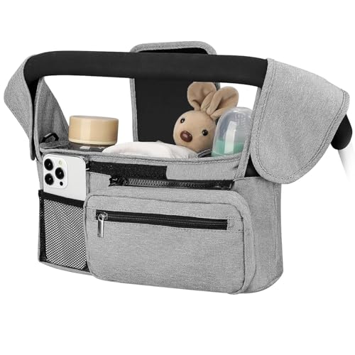 Universal Stroller Organizer with Insulated Cup Holders