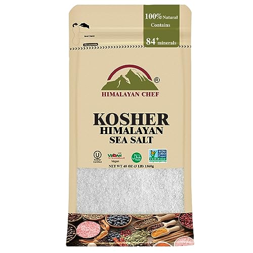 3Lb Kosher Sea Salt Fine Grain Non-Iodized