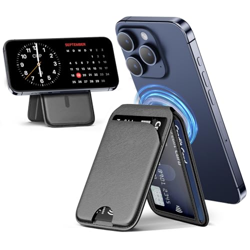 Magnetic Wallet Stand Card Holder for iPhone Series
