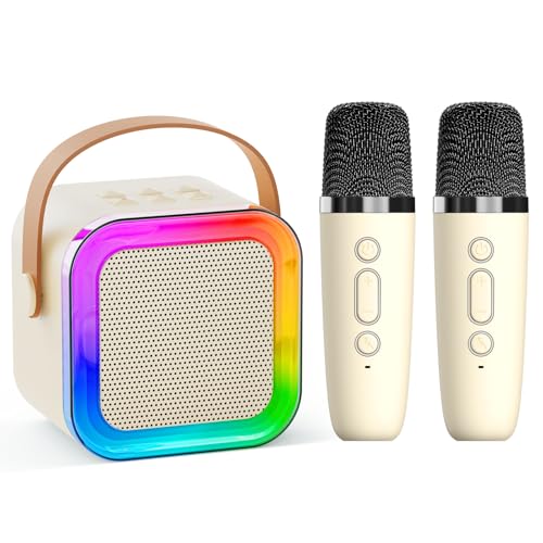 2 Wireless Microphone Kids Karaoke Machine Bluetooth Speaker