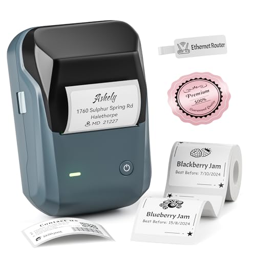 Label Maker Machine Bluetooth Thermal Label Printer