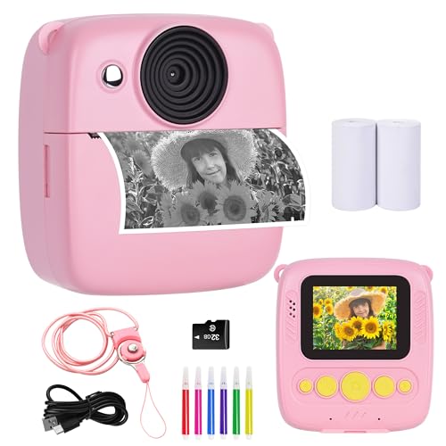 Instant Print Kids Camera with 32GB SD Card