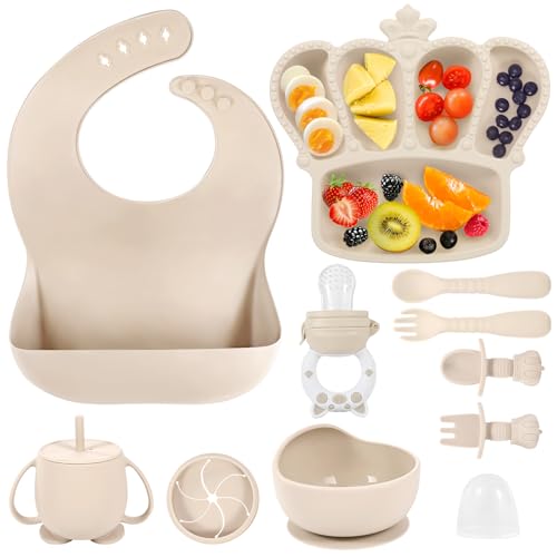 10 Piece Silicone Baby Feeding Weaning Set Essentials