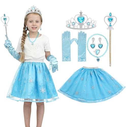15 Piece Snow Queen Princess Costume Accessories Set