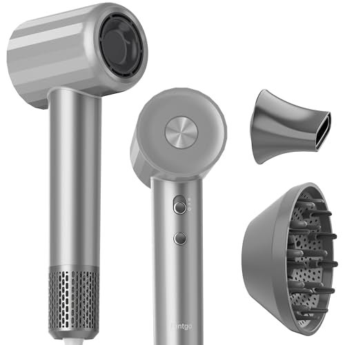 High-Speed Ionic Hair Dryer with Diffuser, Quiet, Lightweight