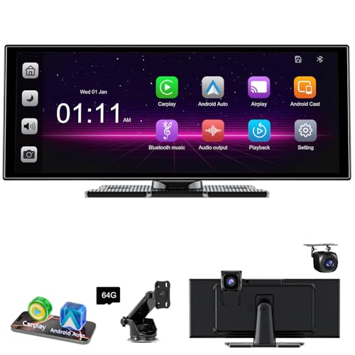 11-Inch Wireless CarPlay Android Auto Touchscreen Monitor