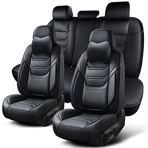 Full Set Car Seat Covers Leather Waterproof Universal Fit