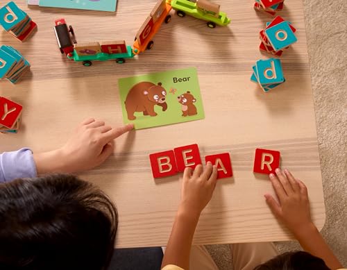 Battat Education Wooden Alphabet Train Set 84 Pieces