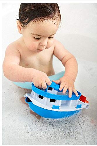 Green Toys Blue/Grey Paddle Boat Bath Toy