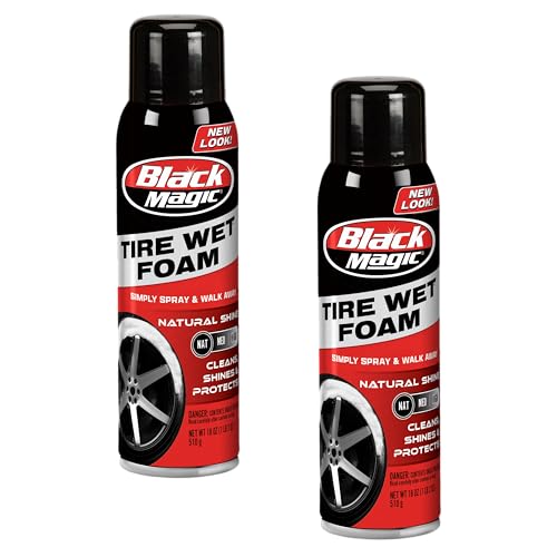 2 Pack Black Magic Tire Foam Cleaner and Shine