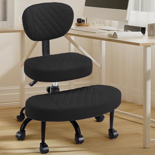 Cross Legged Ergonomic Office Chair with Wheels