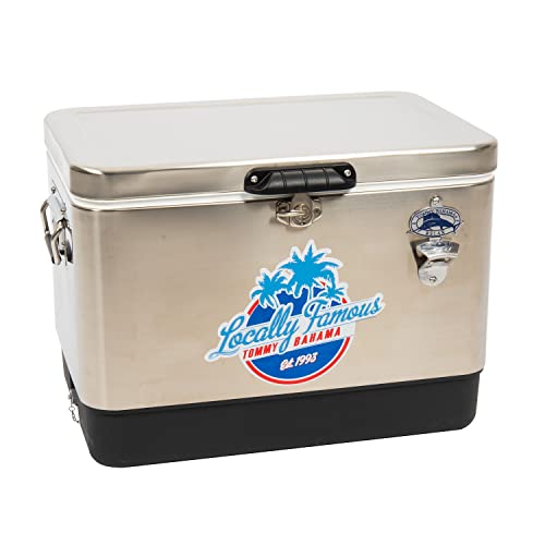 54 Quart Tommy Bahama Stainless Steel Cooler